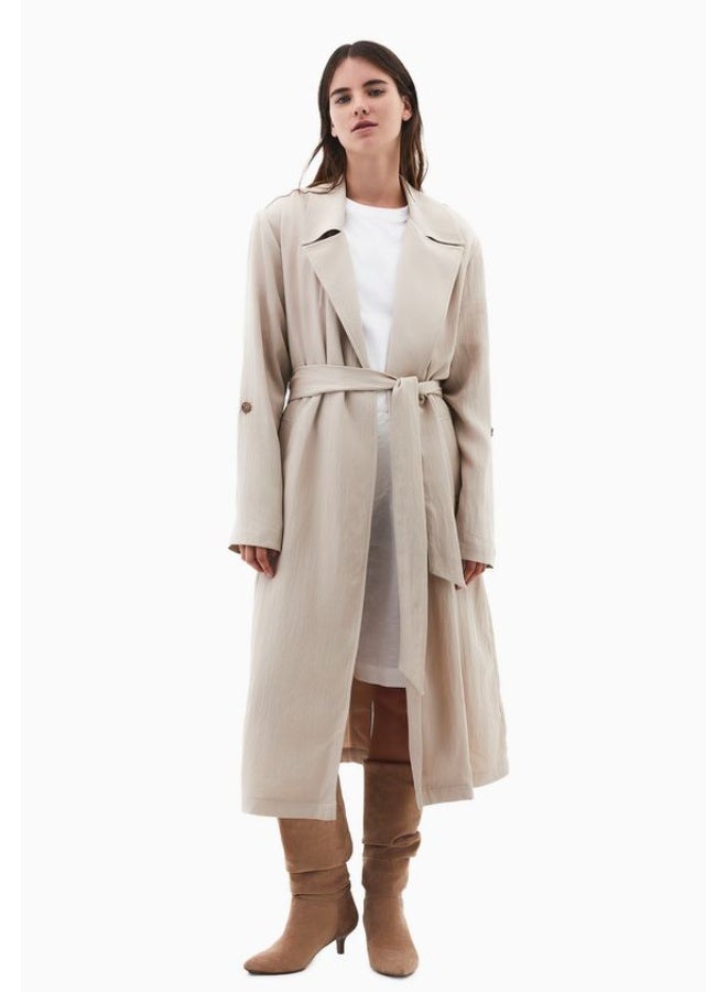 OXXO Belted Trenchcoat-Beige - Image 2